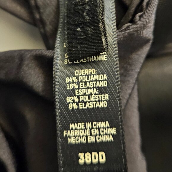 Skims Black Bra 38DD Lightweight with Underwire Plain Classic Balconette - Picture 3 of 6